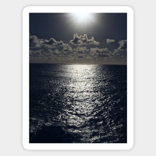 Sunrise On The Dark Ocean, Hawaii Sticker